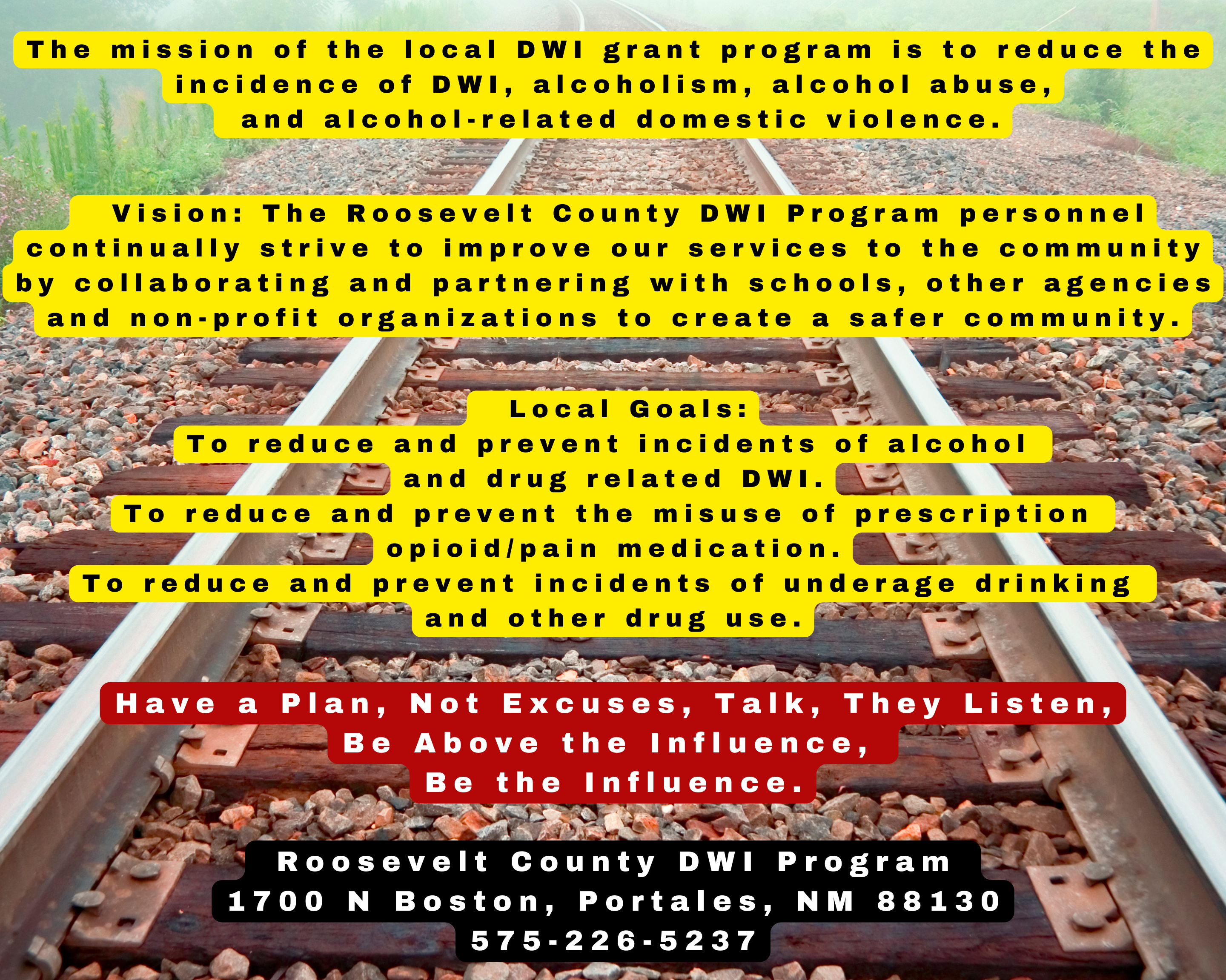 Endorsement from Darla Reed Roosevelt County DWI Coordinator Portales, New Mexico